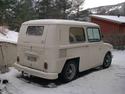 "The 3. Frido of Norway. 1970 model.
Ex-Oslo Lysverker. Found behind a barn in bad condition. The car had been in an chaincollision somewhere back in the 80`s, therefore both bumpers are missing an have been replaced with late Bay bumpers(shortened). The outerskin of the channels were rotten and has been replaced with Renault outerskins(similar to original). Rear wheel is in the open air due to the same reason.. Here sitting on 7x15 Reveloutions. I bought it in this condition, registrated it with original Oslo-licenceplates(up to 1971)and I used it for daily transport for nearly a year. That was a cold year.."

(Hinzugef�gt: 21.02.2005, 21:03:39)